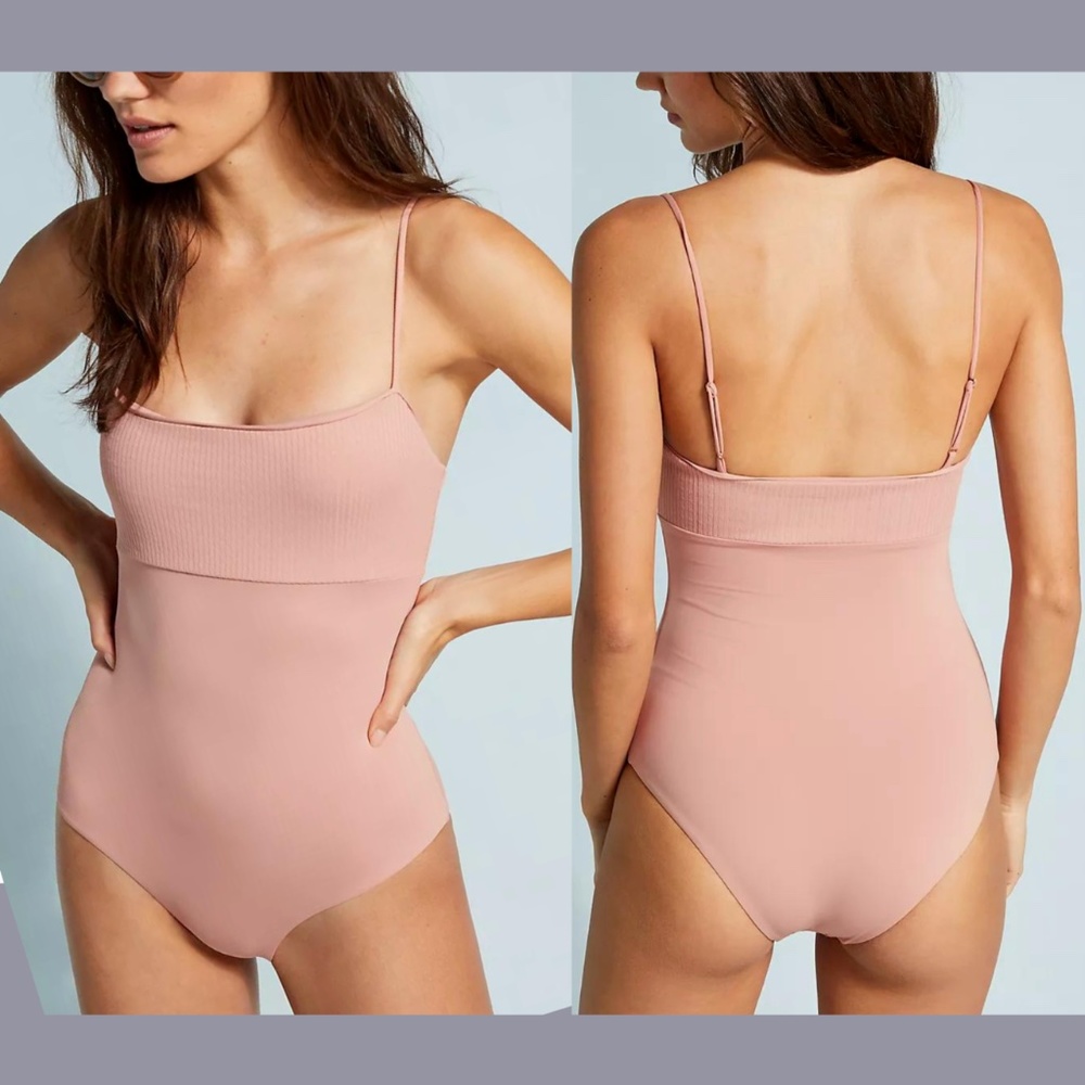 NWT Tavik [ XS ] Scarlett Ribbed‎ One-Piece Swimsuit in Desert Rose
